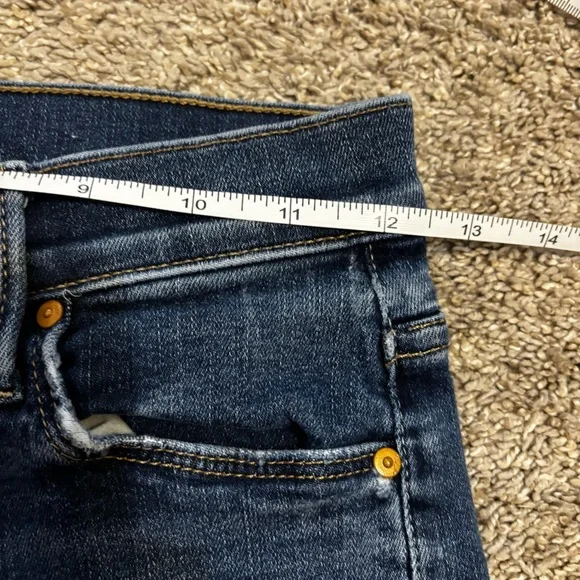 MOTHER The High-Waisted Runaway Jeans Teaming Up Blue Flare Jean Size 25 - Picture 4 of 10